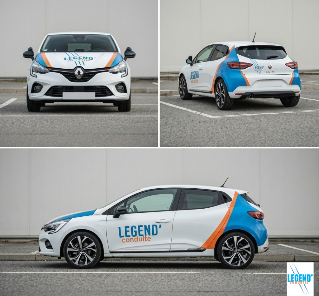 éhicules auto-école Legend Conduite pour formation permis B Lesneven